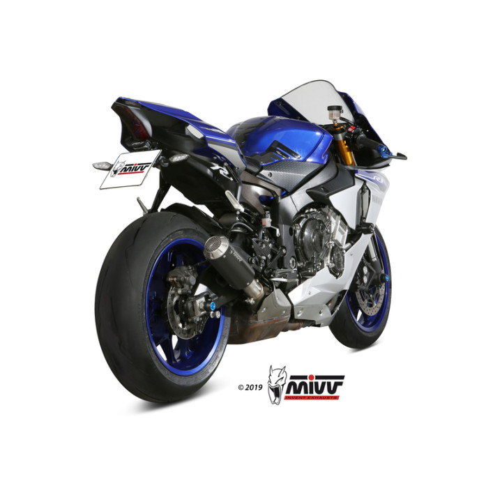 Silencieux MIVV MK3 Carbon/casquette inox Yamaha R1 | Oxmoto