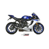 Silencieux MIVV MK3 Carbon/casquette inox Yamaha R1 | Oxmoto