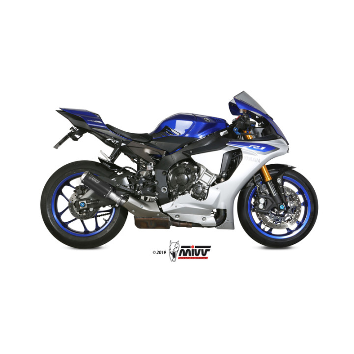 Silencieux MIVV MK3 Carbon/casquette inox Yamaha R1 | Oxmoto