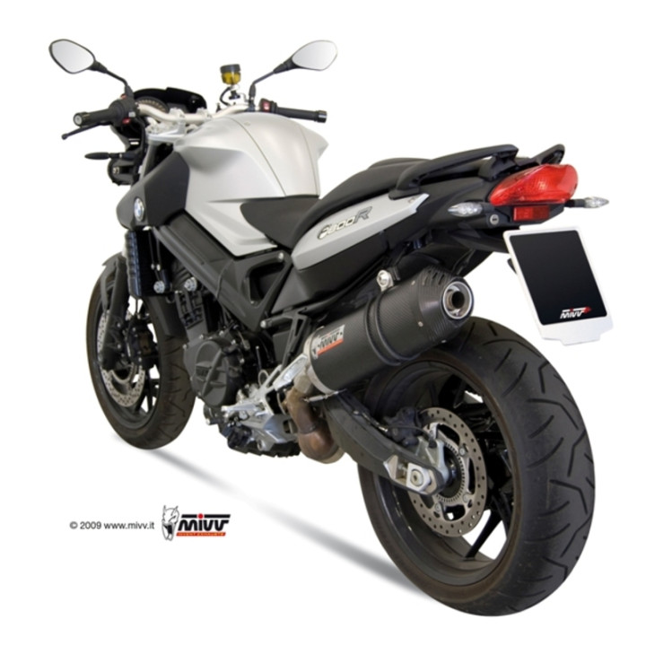 Silencieux MIVV Oval Carbon Cap carbone BMW F800R | Oxmoto