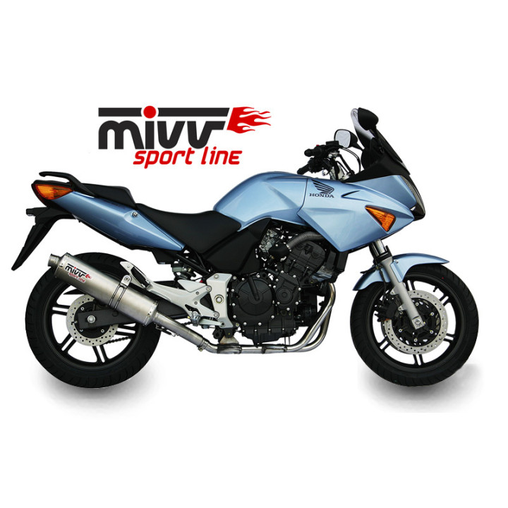 Silencieux MIVV Oval Classic inox Honda CBF600 | Oxmoto