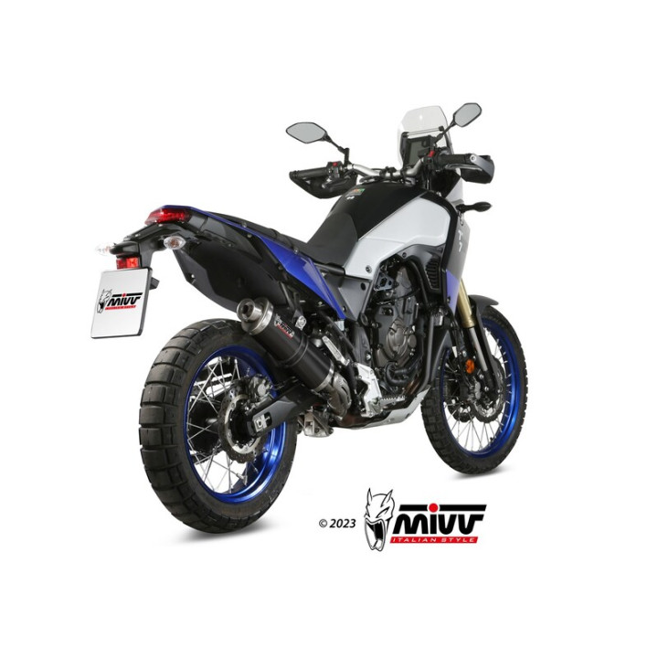 Silencieux MIVV Oval acier noir | Oxmoto