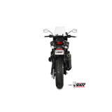 Silencieux MIVV Speed Edge inox noir brossé/casquette carbone - Harley Davidson Pan America