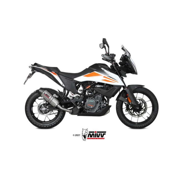 Silencieux MIVV Oval - KTM 390 Adventure KT.024.L4C | Oxmoto