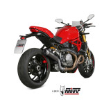 Silencieux MIVV GP Pro Steel Black/casquette inox Ducati Monster 821