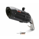 Silencieux double MIVV Suono inox brossé noir/casquette carbone Kawasaki Z1000 00.73.K.039.L9