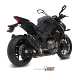 Silencieux double MIVV Suono inox brossé noir/casquette carbone Kawasaki Z1000 00.73.K.039.L9