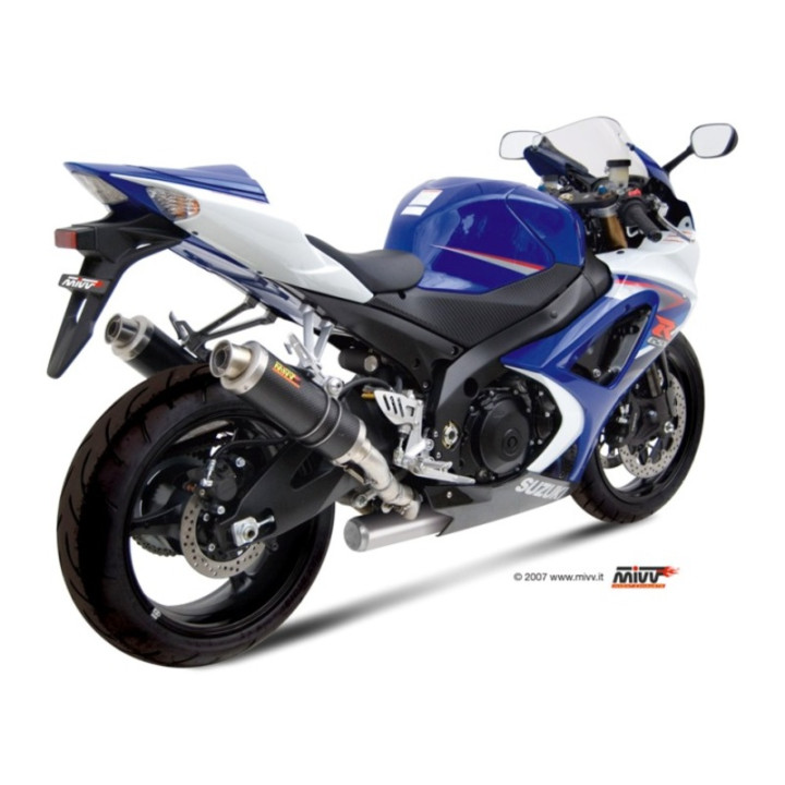 Silencieux double MIVV GP carbone Suzuki GSX-R1000 | Oxmoto