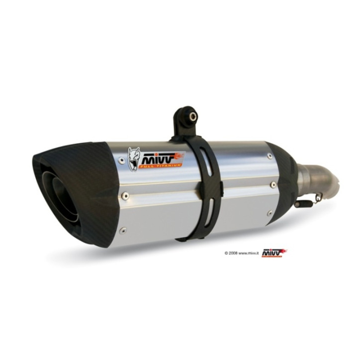 Silencieux MIVV Suono inox/casquette carbone Suzuki | Oxmoto