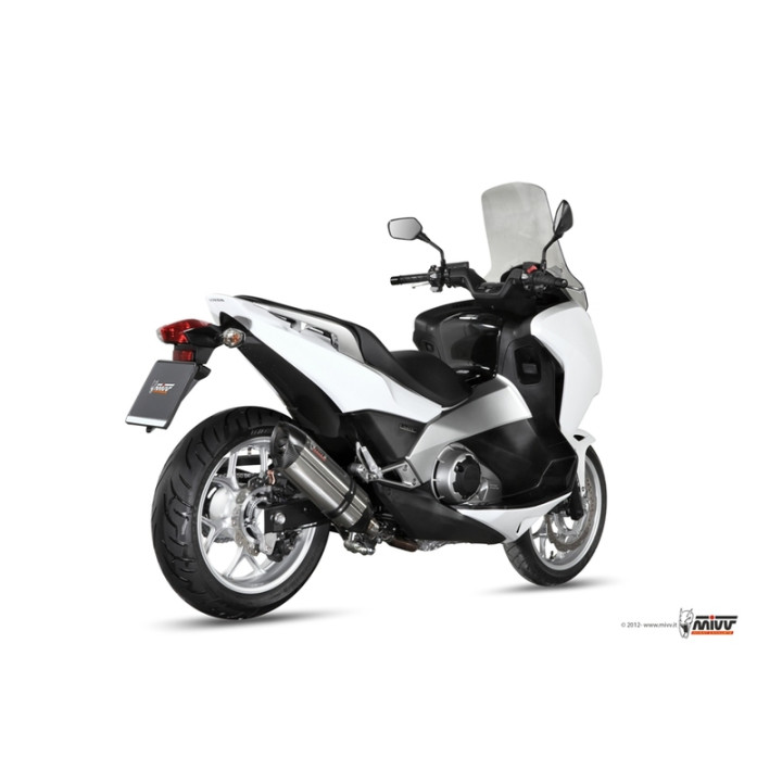 Silencieux MIVV Suono inox/casquette carbone Honda | Oxmoto