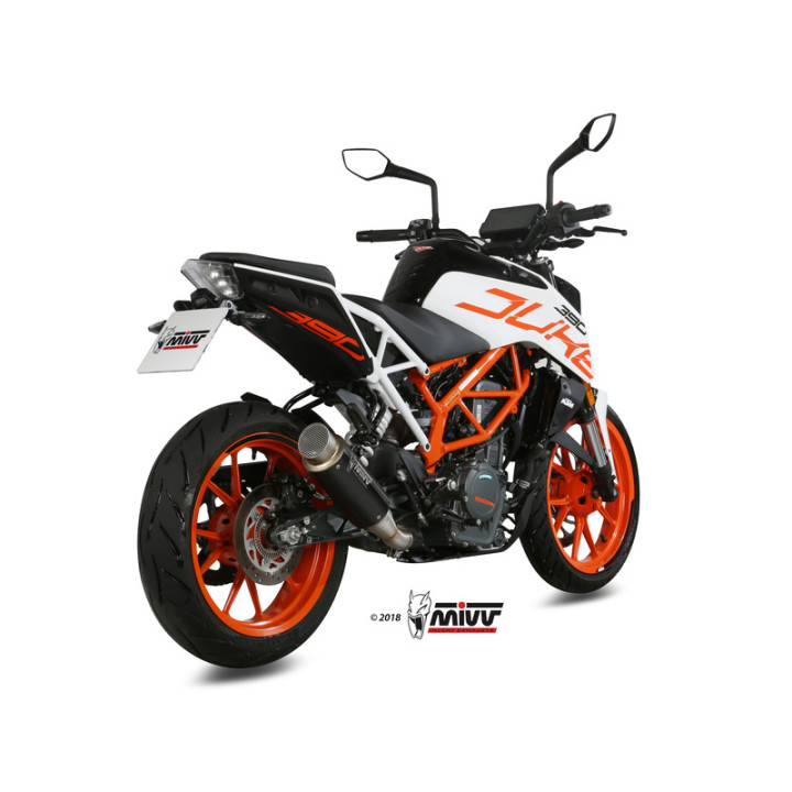 Silencieux MIVV GP Pro inox noir KTM Duke 125/390 | Oxmoto