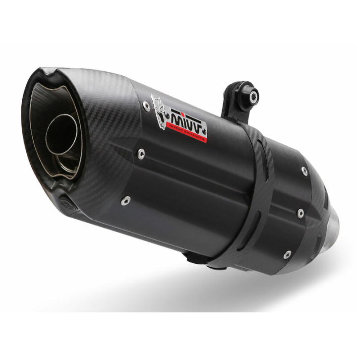 Silencieux MIVV Suono inox brossé noir Yamaha MT-10 | Oxmoto