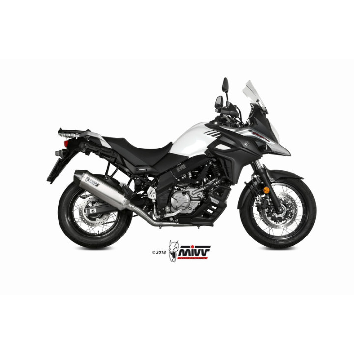 Silencieux MIVV Speed Edge inox/casquette carbone Suzuki DL650 V-Strom S.049.LRX