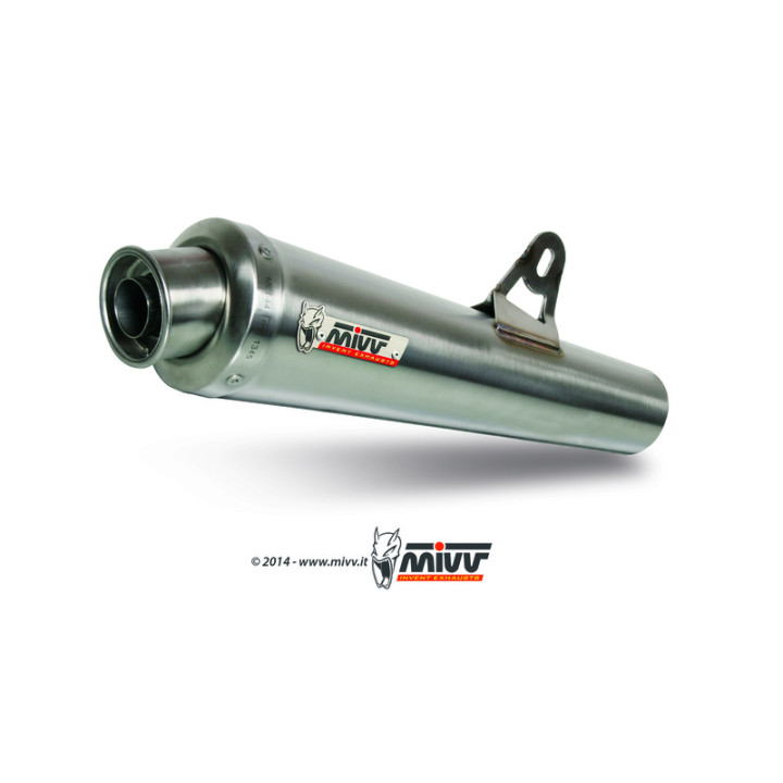 Silencieux MIVV X-Cone inox brossé Kawasaki | Oxmoto
