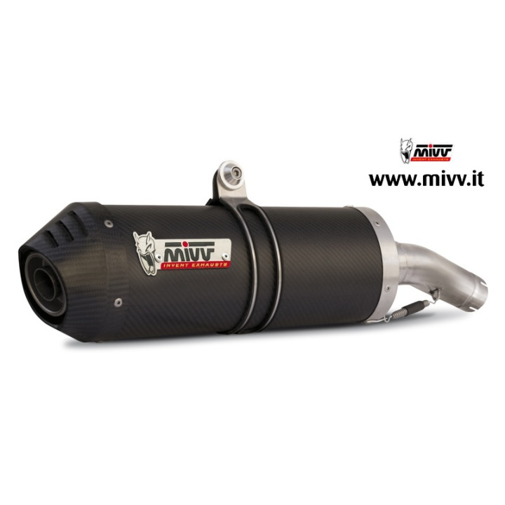 Silencieux MIVV Oval Carbon Cap carbone BMW R1150R | Oxmoto