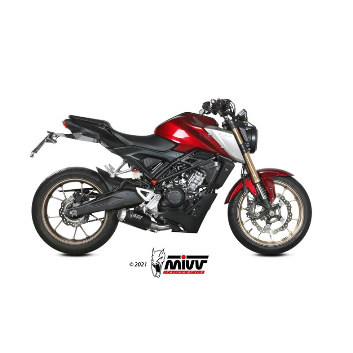 Ligne complète MIVV MK3 - Honda CB125R H.078.SM3B | Oxmoto