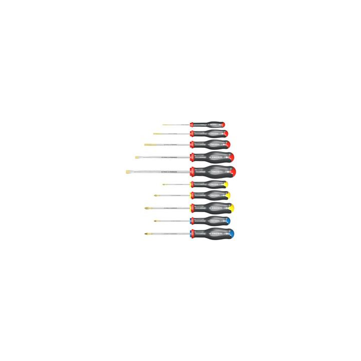 Jeu de 10 tournevis FACOM protwist® | Oxmoto