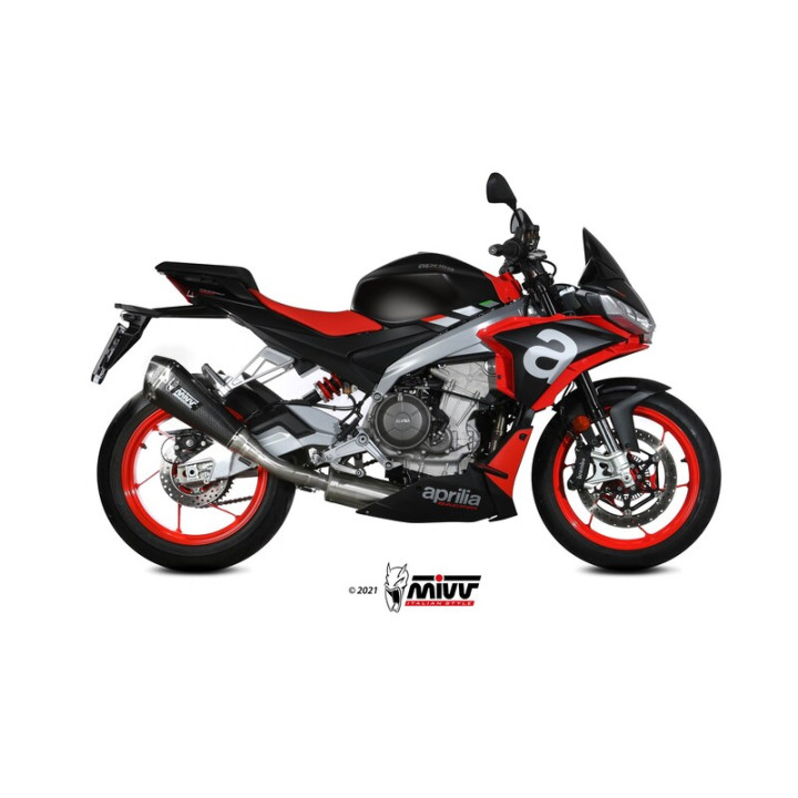 Ligne complète MIVV Delta Race - carbone Aprilia | Oxmoto
