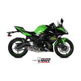 Ligne complète MIVV Oval titane/casquette carbone - Kawasaki Z650