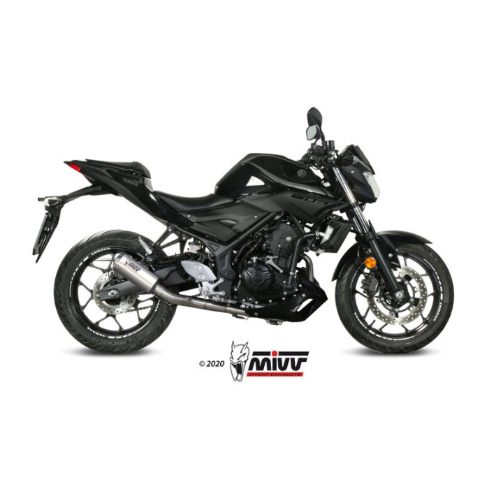 Ligne complète MIVV MK3 - inox 00.X.YA.0008.SM3X | Oxmoto
