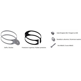 Kit de montage MIVV pour silencieux Oval Small | Oxmoto