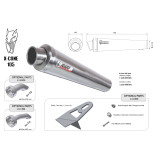 Silencieux universel MIVV X-Cone 105 - côté droit | Oxmoto