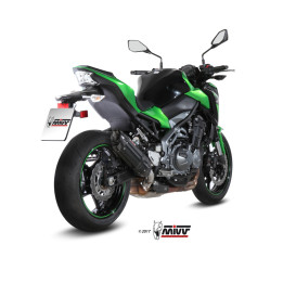 Silencieux MIVV Suono inox noir/casquette carbone Kawasaki Z900