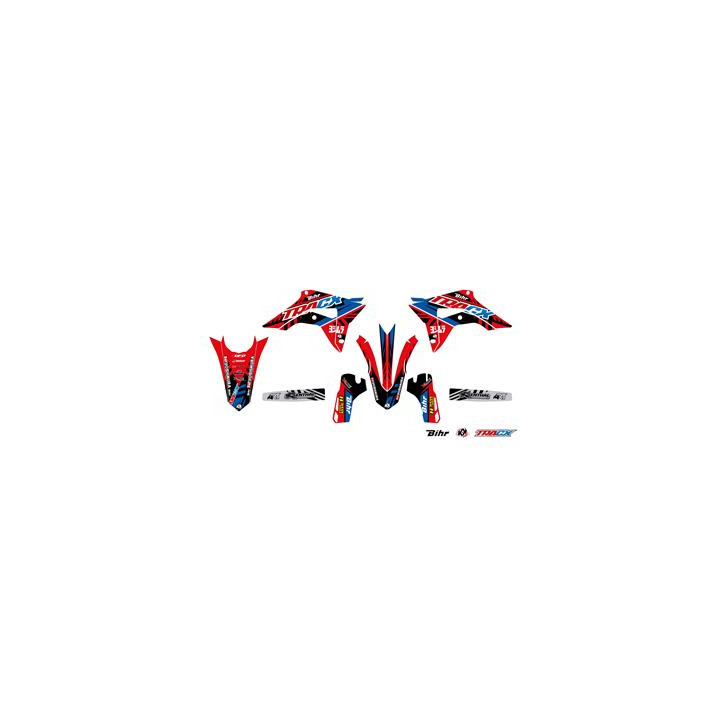 Kit déco Kutvek tracx rouge Honda crf450r 1067918 | Oxmoto
