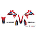 Kit déco Kutvek tracx rouge Honda crf450r 1067915 | Oxmoto
