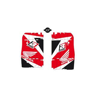 Kit déco de cache radiateur Blackbird rouge Honda CRF250R