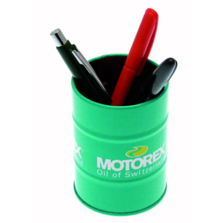Mini fût décoratif porte stylo Motorex | Oxmoto