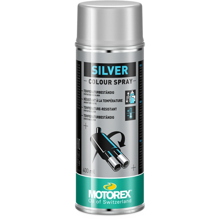 Vernis argent Motorex Colour Spray Silver - 400ml | Oxmoto