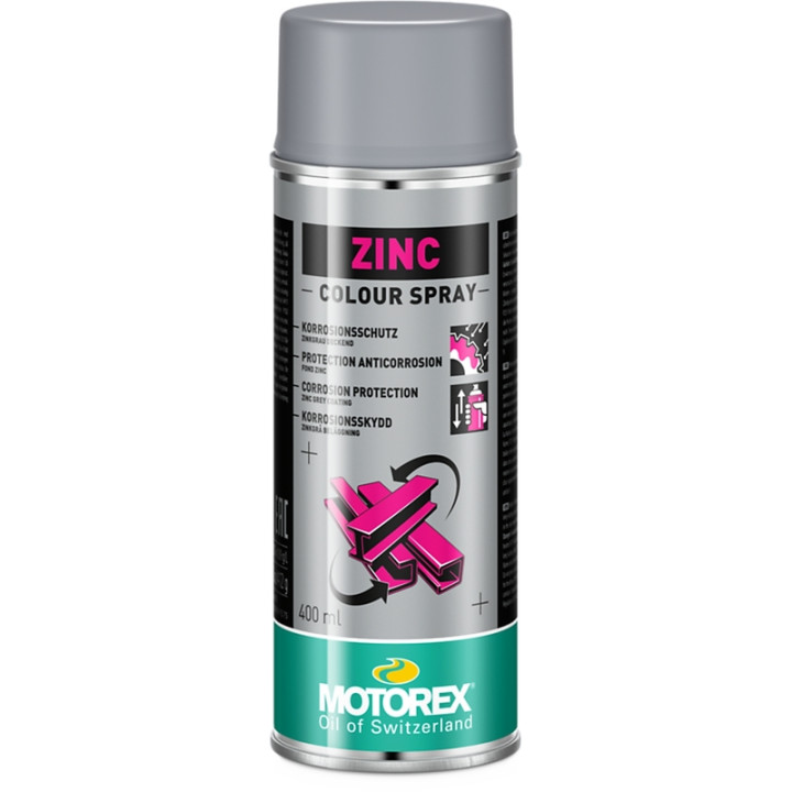 Vernis zinc Motorex Colour Spray Zinc - 400ml | Oxmoto