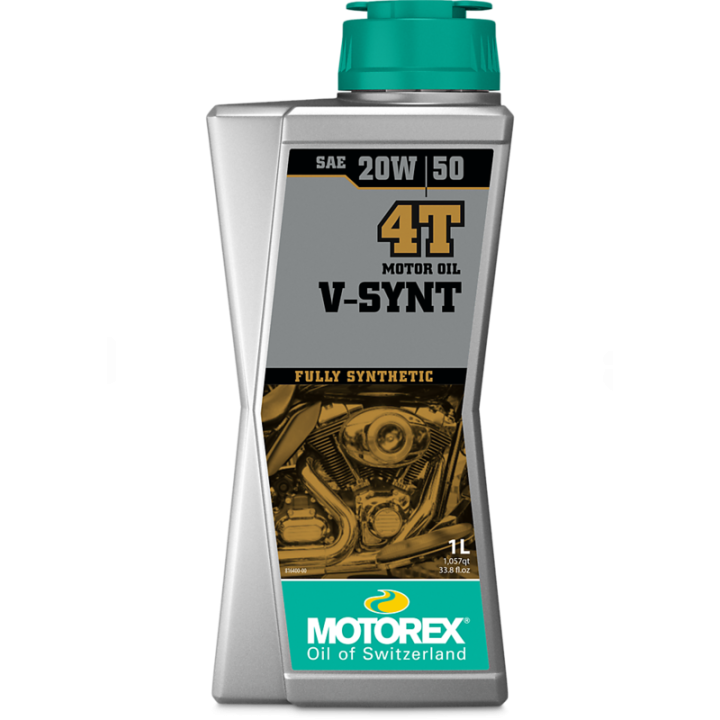 Huile moteur Motorex V-SYNT 4T - 20W50 - 1L | Oxmoto