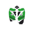 Kit déco de cache radiateur Blackbird dream graphic 3 vert Kawasaki kx250f