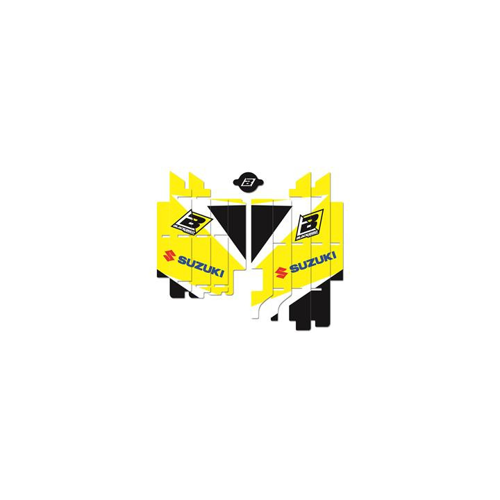 Kit déco de cache radiateur Blackbird dream graphic 3 jaune Suzuki rm-z450