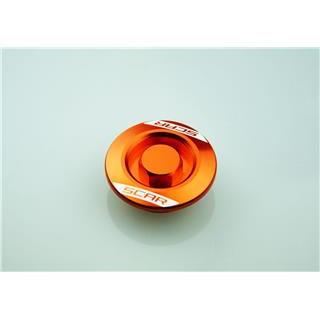 Bouchons carter moteur latéraux Scar orange | Oxmoto