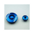 Bouchon carter moteur latéraux Scar bleu | Oxmoto