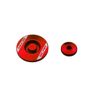 Bouchon carter moteur latéraux Scar rouge | Oxmoto