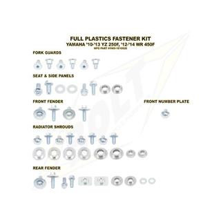 Kit vis complet de plastiques Bolt Yamaha YZ250F/WR450F