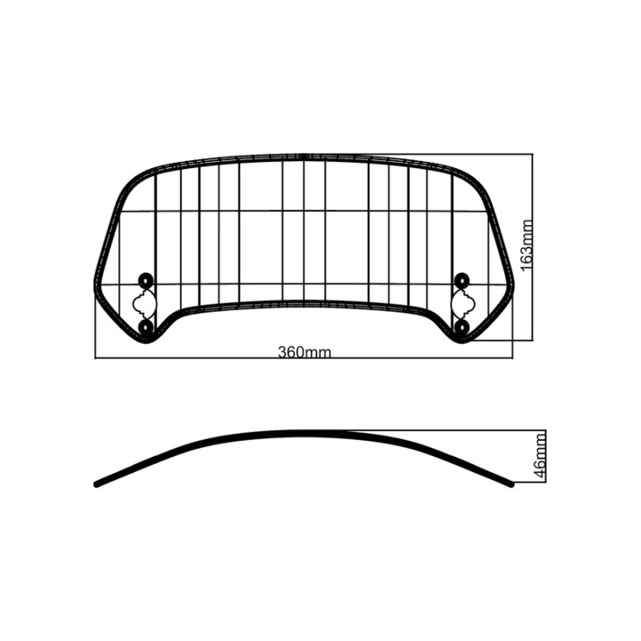 Spoiler de rechange MRA X-Creen Touring XCTA 4025066125036