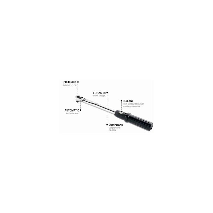 Clé dynamométrique Expert 1/2" 20-100nm | Oxmoto
