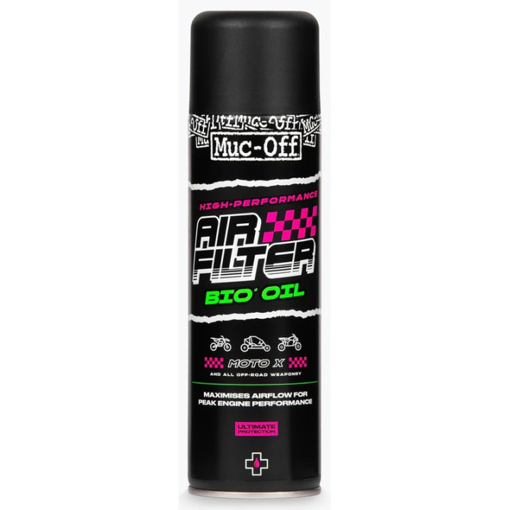 Huile filtre à air Muc-off Bio - Spray 500ml | Oxmoto