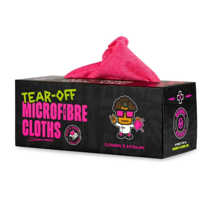 Lingettes microfibres Muc-off Tear-Off - rouleau de | Oxmoto
