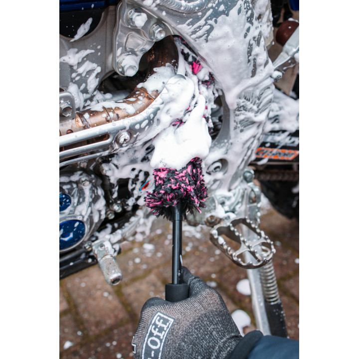 Jeu de 3 brosses microfibre Muc-off | Oxmoto