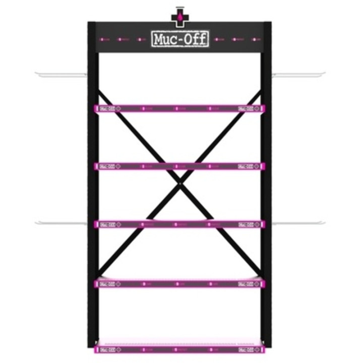 Présentoir premium Muc-off éclairé – double | Oxmoto