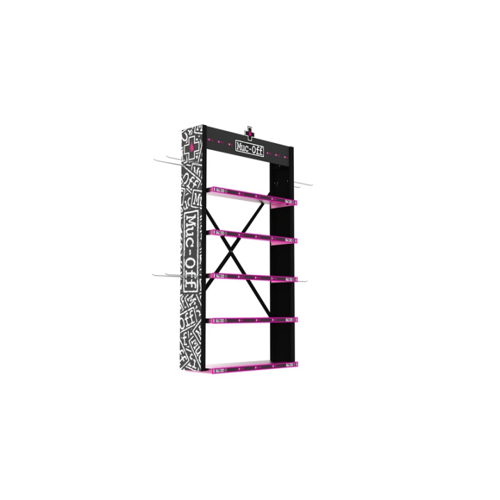 Présentoir premium Muc-off éclairé – double | Oxmoto