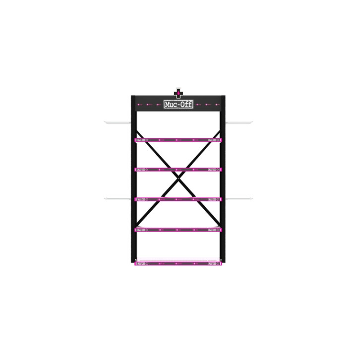 Présentoir premium Muc-off éclairé – double | Oxmoto