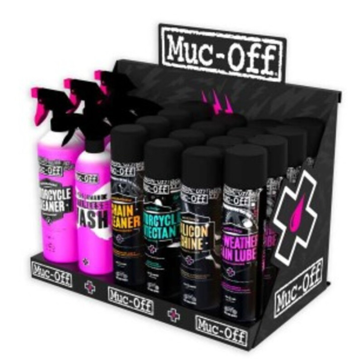 Présentoir mural Muc-off (produits non inclus) | Oxmoto