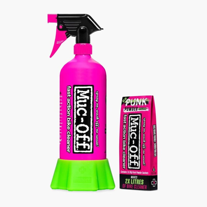 Pack bouteille aluminium et poudre nettoyante Muc-off Punk Powder/Bottle for Life